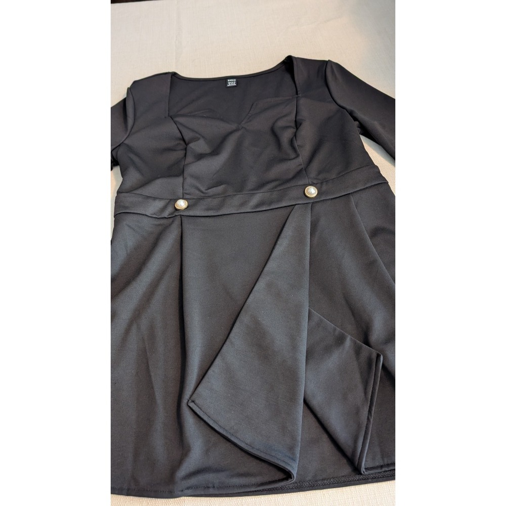 Shein Women's Black Top 3/4 Sleeve Size XL
